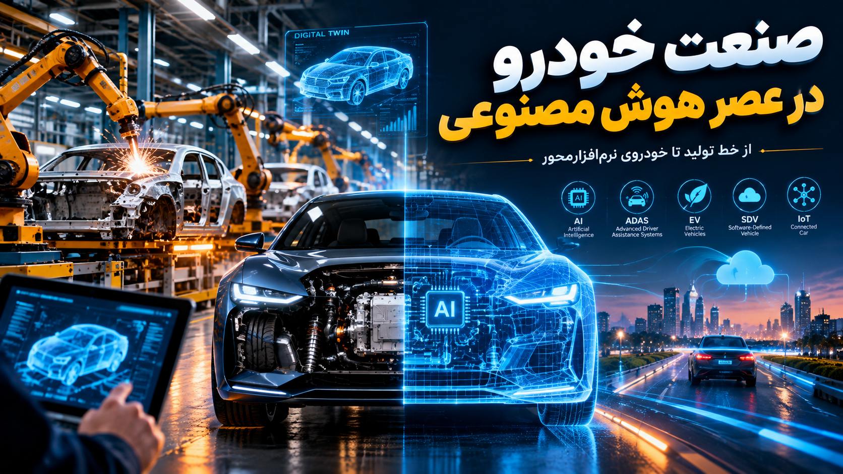 (routinet-روتینت) صنعت خودرو و فناوری - هوش مصنوعی | آینده خودروسازی در آلمان، آمریکا، چین و ایران